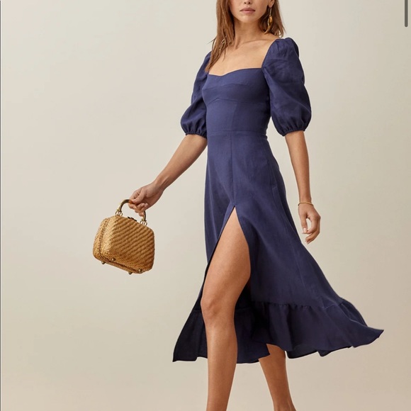 New Reformation Belgium Dress Danube - Picture 4 of 7